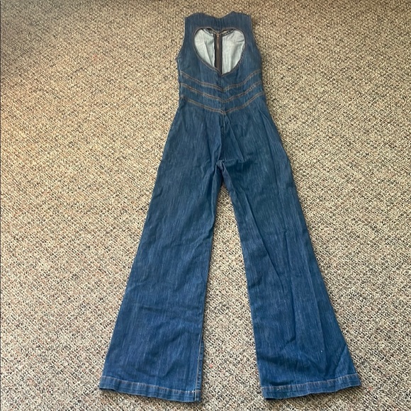 Denim Sleeveless Jumpsuit - Picture 2 of 7